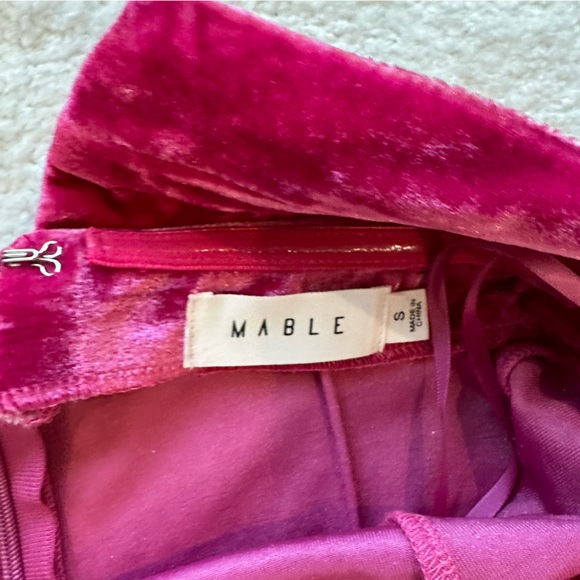 Velvet strapless dress - small - Picture 2 of 5